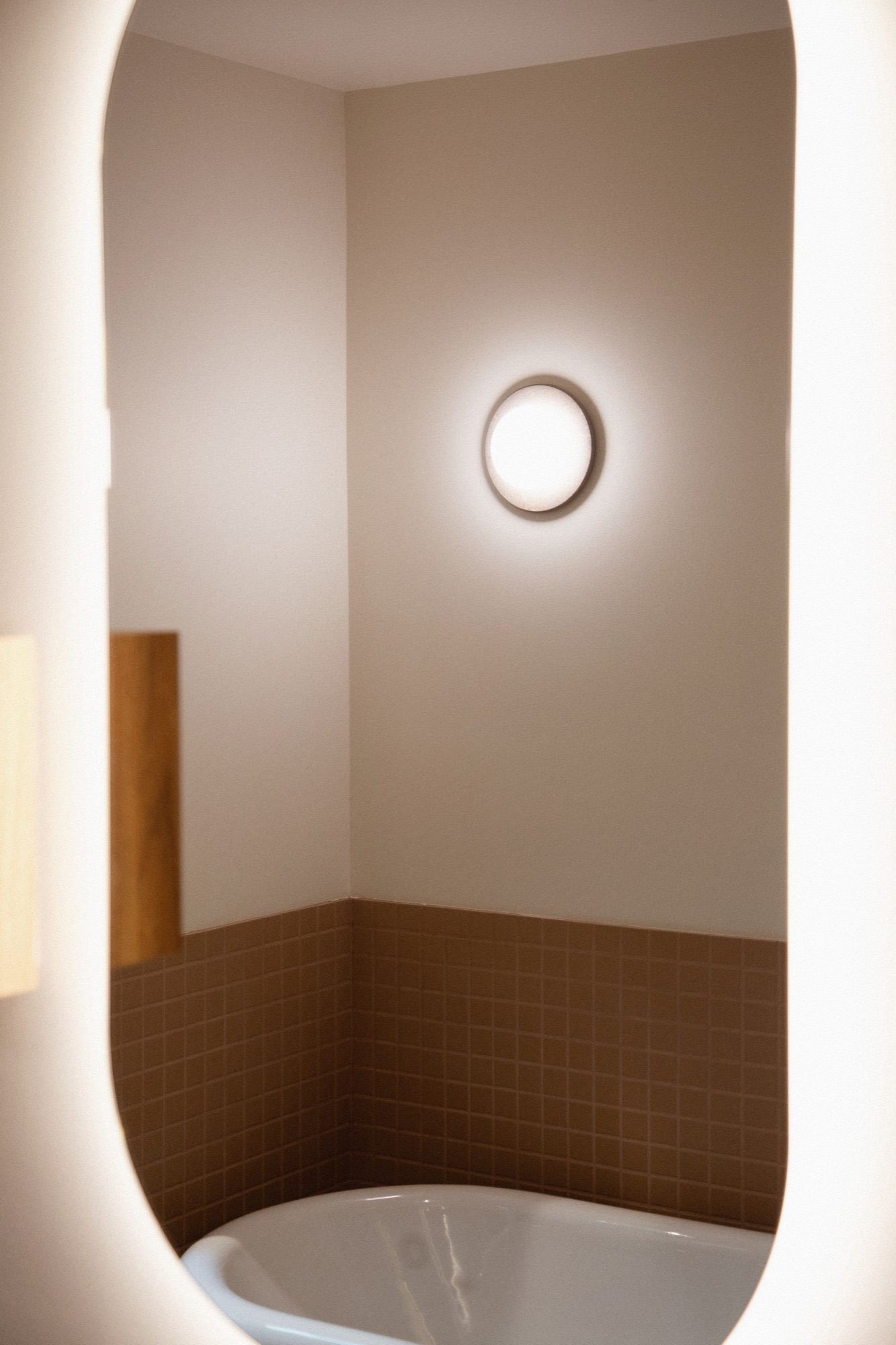 Bathroom mirror view